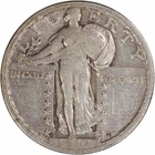 1917-D Standing Liberty Silver Quarter Type 2 EF Uncertified #948