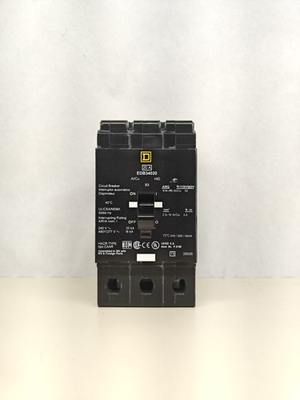 #ad Square D EDB34020 20A 3 Poles Bolt On Circuit Breaker $95.99