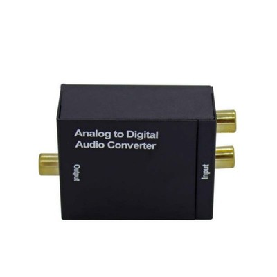 Analog Audio to Digital Converter Optical Output 96KHz 24-bit w/Optical Cable