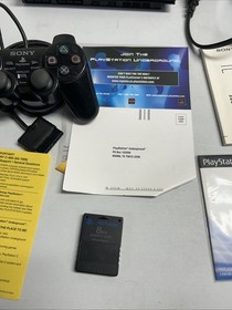 Sony PlayStation 2 PS2 Slim Console with OEM Cords + Controller & Memory Card!