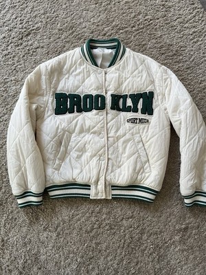 H&M Steppjacke Brooklyn Schriftzug leicht gefüttert Gr. 134