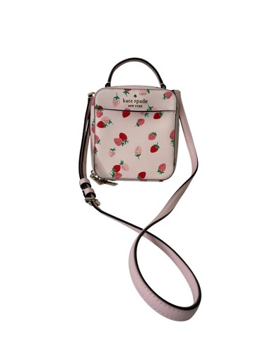Kate Spade New York Staci Daisy Wild Strawberries Vanity Crossbody Purse - Picture 2 of 12