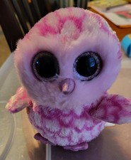 TY Beanie Boos Pinky the Barn Owl Stuffed Animal Baby x