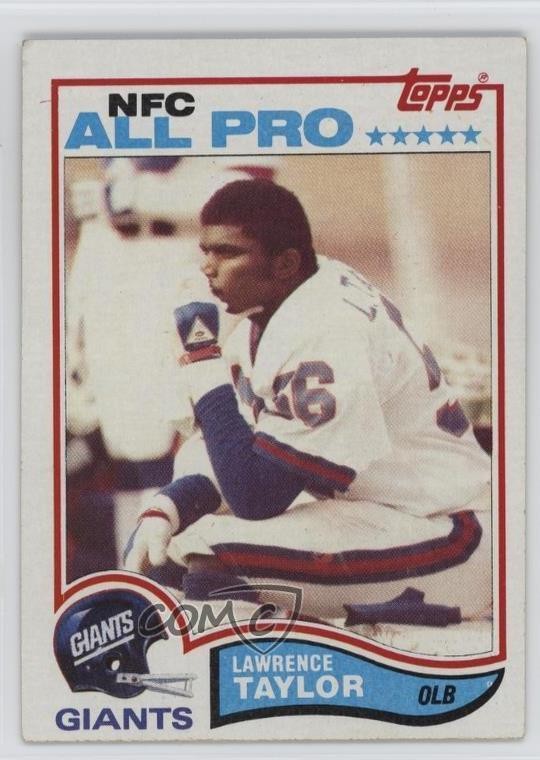 1982 Topps Lawrence Taylor #434 Rookie RC HOF 0q3