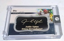 2010 Topps Update Baseball Justin Upton Manufactured Bat Barrels #MBB-5 /25