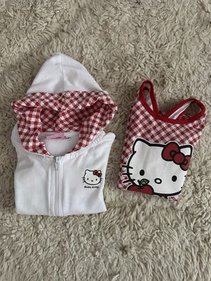 Sweatjacke Und Kurzarmshirt Gr 110/116  Hello Kitty