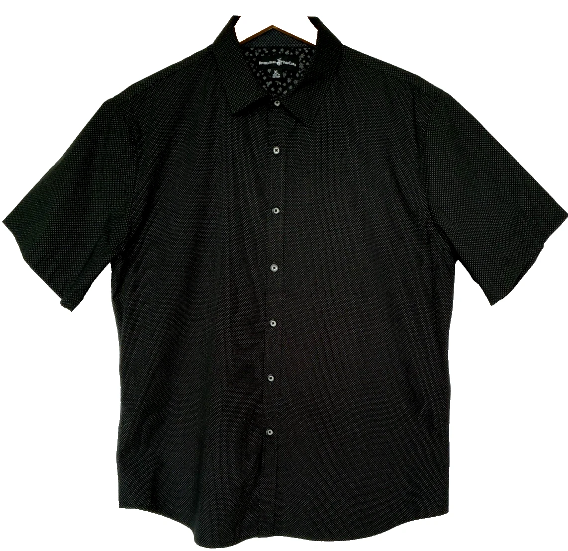 green emerald velvet dress Beverly Hills Polo Club Men XXL Casual Shirt Blue Cotton Regular Fit L –  Retrospect Clothes main image 1
