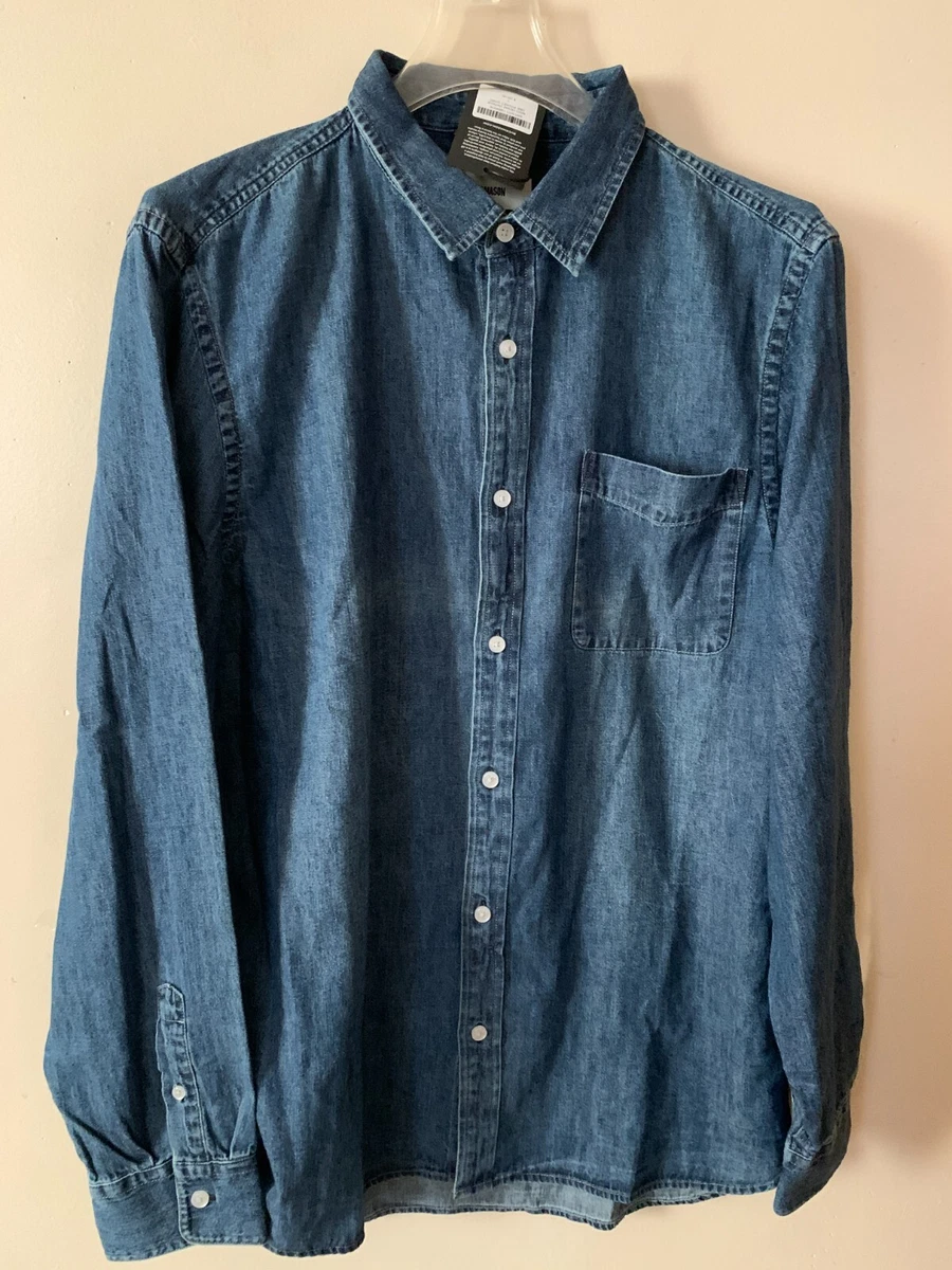 Buck mason denim best sale shirt