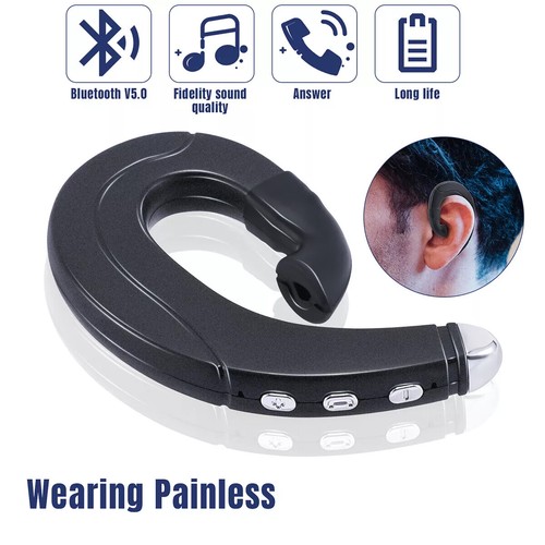 ¡NUEVO! Auriculares de conducción ósea Bluetooth inalámbricos gancho para oreja auriculares deportivos al aire libre - Imagen 2 de 19