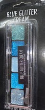Blue Glitter Makeup Halloween Concert Party Makeup Blue Sparkle Glitter Makeup