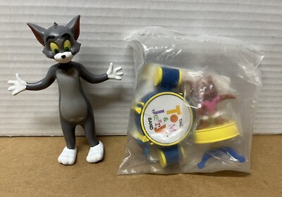 Tom & Jerry Bendable Rubber TOM Figure NJCroce 5  Collectible Rare HTF & Mouse L