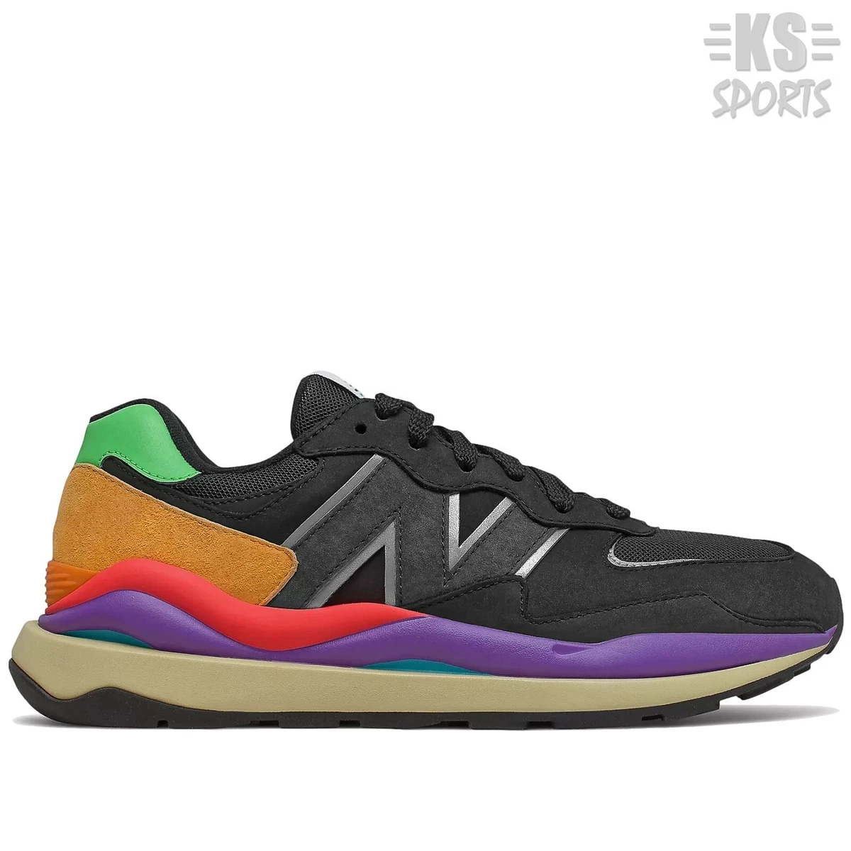 New Balance 57 40 Black Vivid Cactus Men s Running Lifestyle Shoes M5740LB