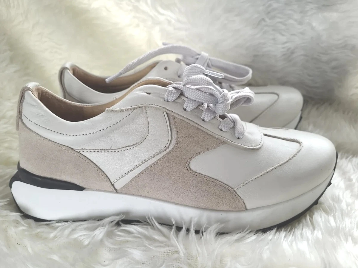 Jones Bootmaker Sebastiene Retro Trainers Of White Size uk 6 eu 39 rrp£59 |  eBay