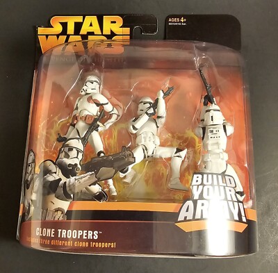 Star Wars Revenge Of The Sith Clone Troopers 3 Pack Brown Variant