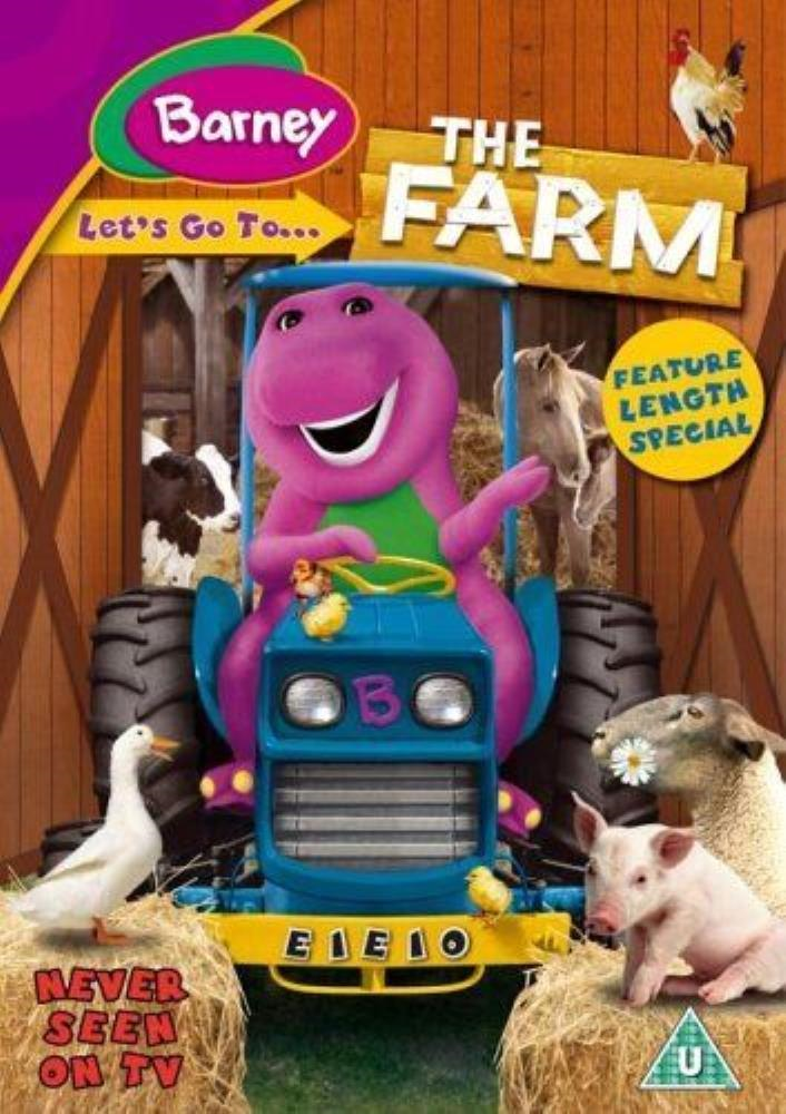 Barney: Let's Go to the Farm DVD FREE SHIPPING