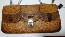 Jaguar VINTAGE STRAUSS LEDER HANDTASCHE