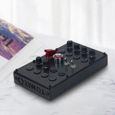 SIMDT Button Box SIM Racing Control Box Racing Simulator w/ Carbon Fiber PanelRi