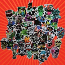 50 Dark & Cool Graffiti Stickers - Skulls, Zombies, Monsters - US SELLER