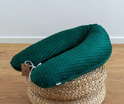 LOOLAY 100% MINKY Grün Seitenschläferkissen Stilllkissen Schwangerschaftskissen