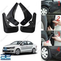 Schlamm Klappe Set Von 4 Schwarz FüR Volkswagen Vento 2010-2013 S2U