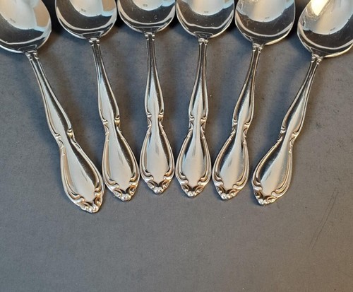 Oneida STRATHMORE Stainless Deluxe Glossy 6 Tablespoons Soup Spoons Flatware - Picture 3 of 5