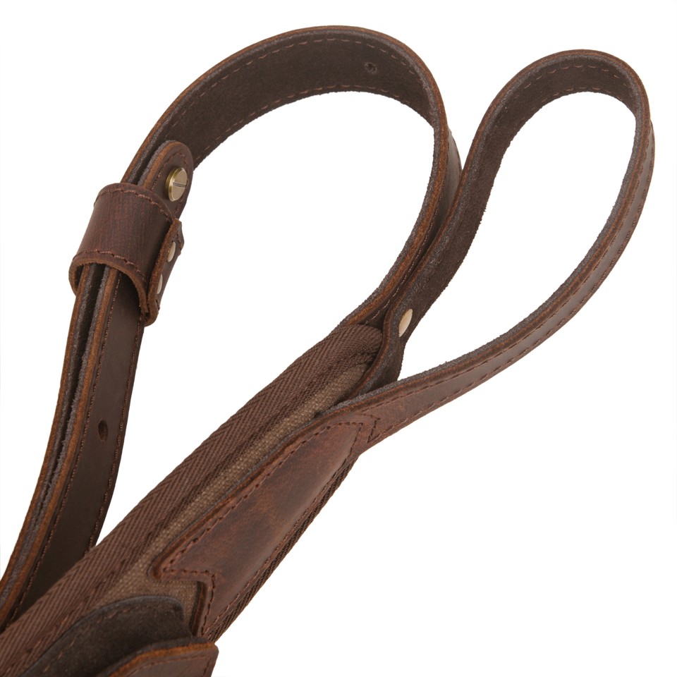 Leather Canvas Gun Shell Holder Slot Sling ,Shotgun Strap.30/30 .308 ...