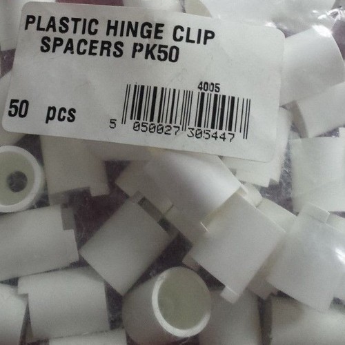 Plastic Hinge Clip Spacers pack of 50 eBay