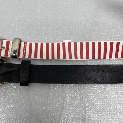 NWT L Betsey Johnson Set of 2 Christmas Belts Gingerbread  display picture 2