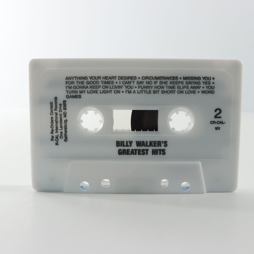 Billy Walker's Greatest Hits (Cassette Tape, R-Cal) TESTED CR-CAL-101 Excellent - Picture 4 of 6