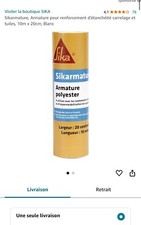Sikarmature rouleaux Renforcement D’étanchéité Carrelage Et Tuiles, 10m X 20 CM