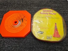 Aervoe Collapsible Safety Cones 18 In Nylon Orange  1190 For Safety Sign Control