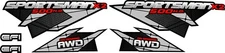 2008, 2009, 2010  Polaris Sportsman X2 500 ATV Decal Kit 4x4