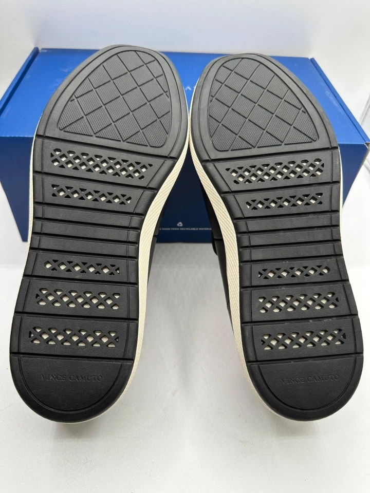 Mocasín deportivo Vince Camuto negro sin cordones Eidel para hombre talla 9,5 M nuevo en caja Foto 4 de 4