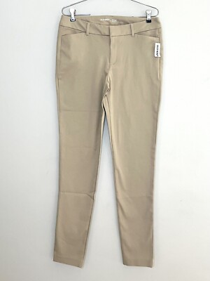 Old Navy NEW Womens Pixie Mid Rise Skinny Ankle Pants Beige