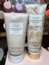 Victoria's Secret Almond Blossom Oat Milk Comfort Hydrating Body Lotion  Wash