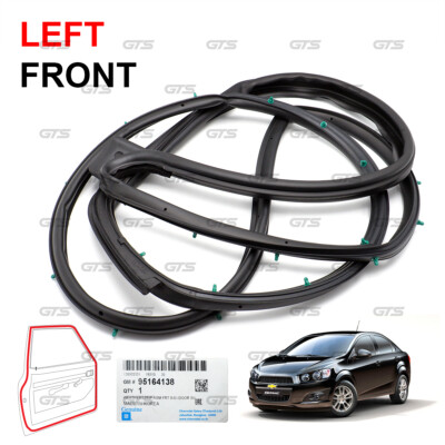 Fits Chevrolet Sonic 2012 18 Front Left Door Rubber Seal Weatherstrip