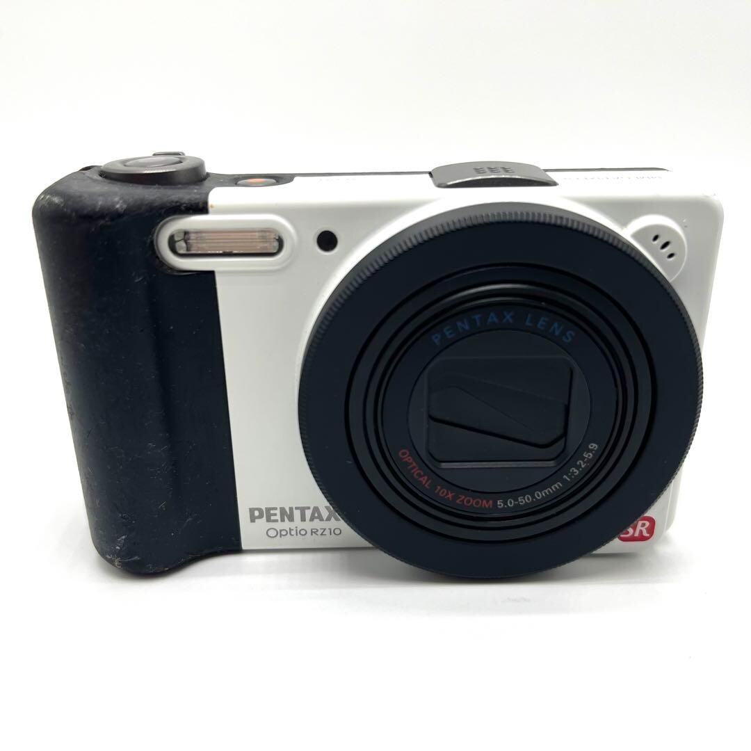 PENTAX optio RZ10 ホワイト　動作確認済み　訳あり Amazon | PENTAX デジタルカメラ Optio RZ10 ピュアホワイト