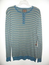 VOLCOM Men's Henley Sweater OLAH - ESB - Large - NWT