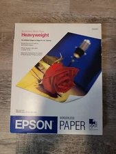 Epson Borderless 8" X 10" Premium Matte Paper Heavyweight 50 Sheets  S041467