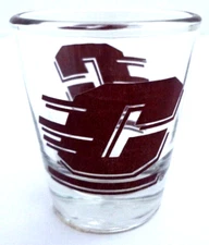 CENTRAL MICHIGAN CHIPPEWAS SHOT GLASS GENUINE NCAA SPORTS SOUVENIR 2 OZ LIBBEY