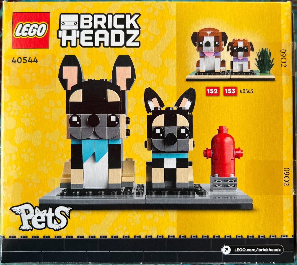 LEGO Brickheadz Pets: French Bulldog & Puppy Set 40544 New, Sealed