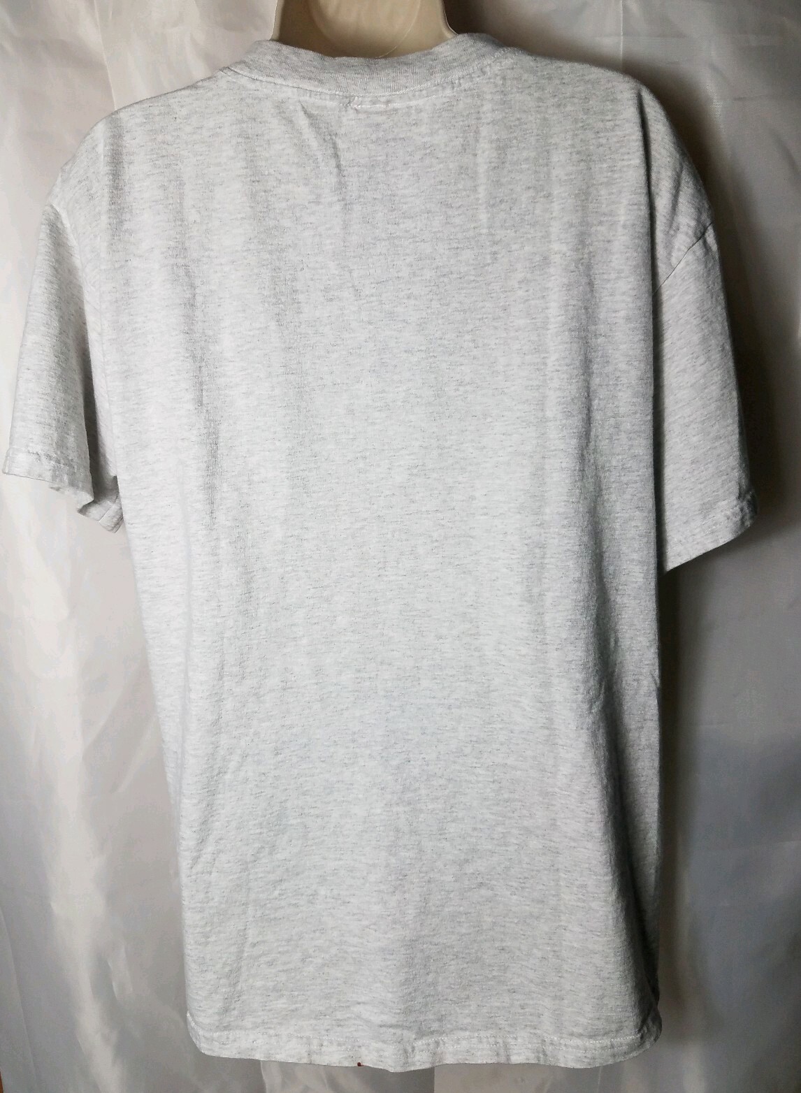 ALTRA T shirt vintage Tultex uomo grande grigio misto bianco foglia di Canada manica corta