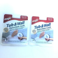 Tub and Wall Peel  Caulk Strip Create a Tight Seal Between the Bathtub 2 Packs 