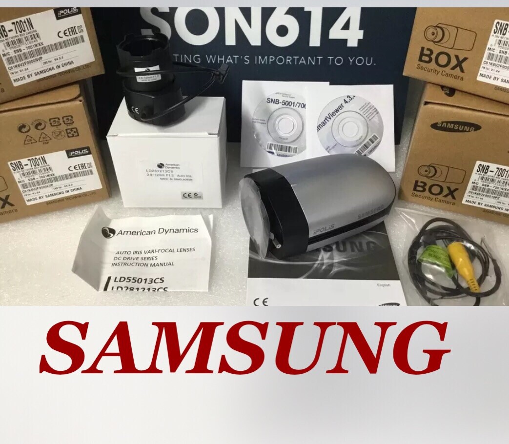 Samsung SNB-7001N 3MP HD Network Security Camera 2.8-12mm Lens New