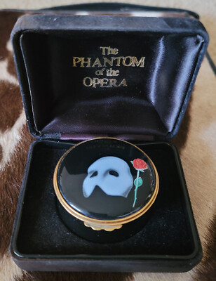 English Enamels Theatre Colletion ''Phantom of The Opera'' Trinket Box + Box