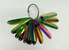 * REEF RUNNER * SPOON COLOR SAMPLES ' 3.5" ' LOT OF 14 COLORS/PATTERNS
