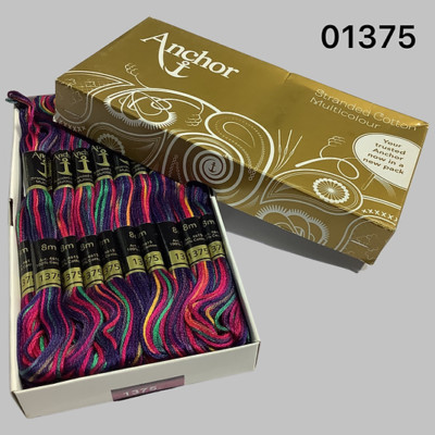 Anchor Stranded Cotton Thread Hand Embroidery Stitch Thread Set of 25 Shade 1375