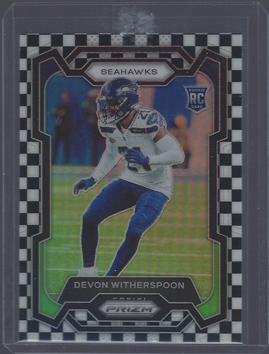 2023 Panini Prizm - RC Devon Witherspoon #389 Black & White Checkerboard