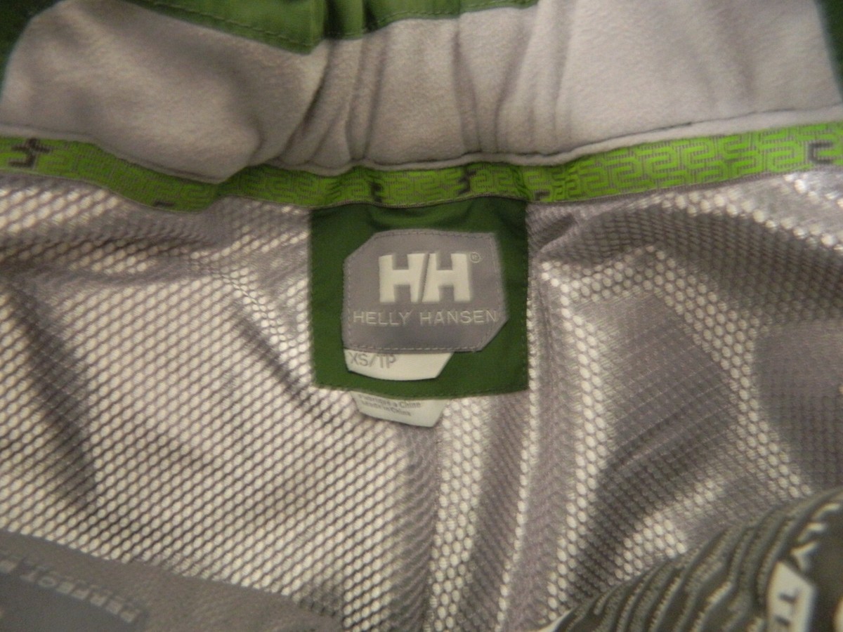 【上位モデル】US ヘリーハンセン HELLY TECH スキー パンツ XS Helly Hansen Helly Tech XP Waterproof Breathable Shell Pants Green