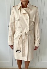 Club Monaco Pale Pink Designer Rain Mac/ Trench Coat Size M